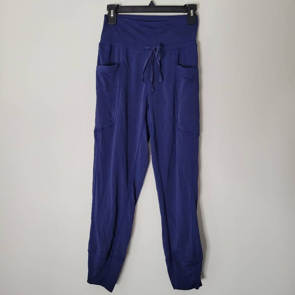 Fabletics Women’s XXS Blue Drawstring Jogger Pants Pockets High Rise